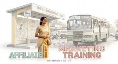 a woman waiting for affilate business