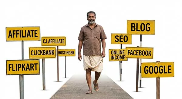 A man in affiliate way