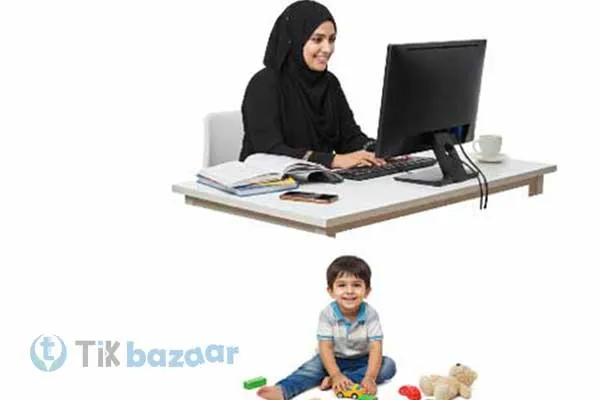 Home maker doing online business